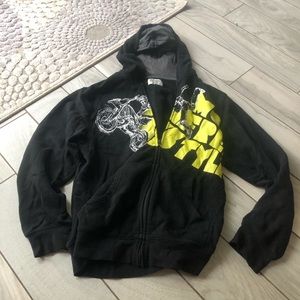 Boys old navy xl Zip up sweatshirt motorcycle